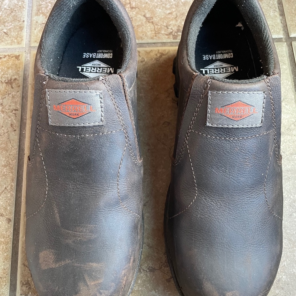 Merrell Women's Jungle Moc Leather Comp Toe Work shoe